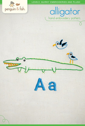A Alligator Hand Embroidery