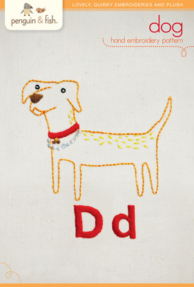D Dog Hand Embroidery