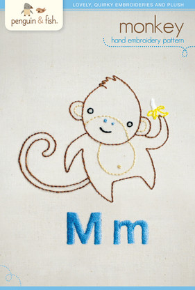 M Monkey Hand Embroidery