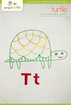 T Turtle Hand Embroidery