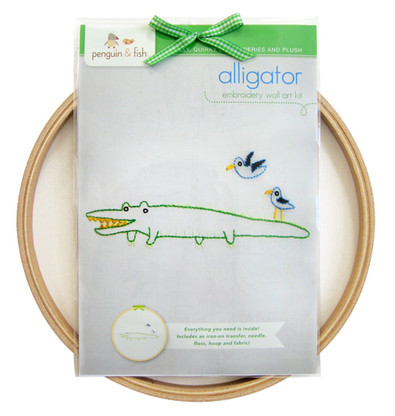 Alligator Hand Embroidery Kit