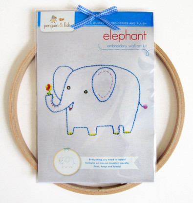 Elephant Hand Embroidery Kit