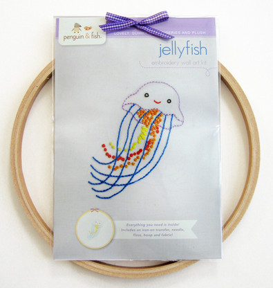 Jellyfish Hand Embroidery Kit