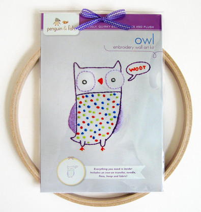 Owl Hand Embroidery Kit