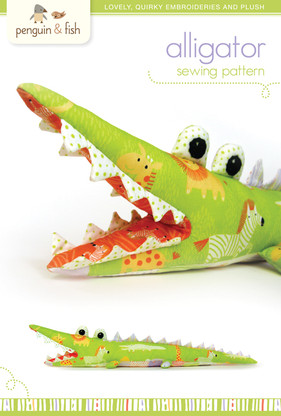 Alligator Plush Sewing Pattern