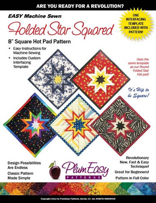 Folded Star Squared Hot Pad