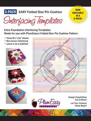 Pin Cushion Interfacing Templates 3/pkg