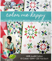 Aurifil Cotton 50 wt 10 Small Spools Vanessa Christenson Color Me Happy Thread Collection