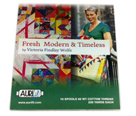 Aurifil Cotton 50 wt 10 Small Spools Victoria Findlay Wolfe Fresh Modern & Timeless Thread Collection