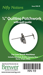 Quilting Patchwork Foot 1/4in with Quilt Guide