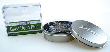 Glass Head Pins 1-3/8in 200/pkg