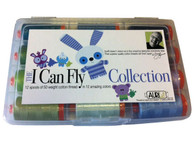 Aurifil Cotton 50 wt 12 Large Spools Mark Lipinski I Can Fly Blue Colorway Thread Collection