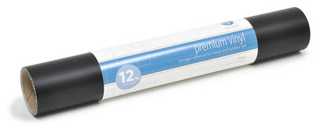 Silhouette Premium Vinyl On A Roll 12in x 6ft Black