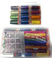Aurifil Cotton 50 wt 12 Large Spools Edyta Sitar Over the Rainbow Thread Collection