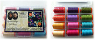 Aurifil Cotton 50 wt 12 Large Spools Lyn Kenny & Elizabeth Phillips Springtime Roses Embroidery Thread Collection