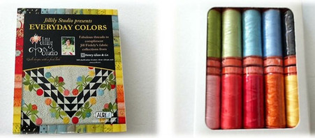 Aurifil Cotton 50 wt 10 Small Spools Jill Finley Everyday Colors Thread Collection