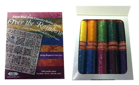 Aurifil Cotton 50 wt 10 Small Spools Edyta Sitar Over the Rainbow Thread Collection