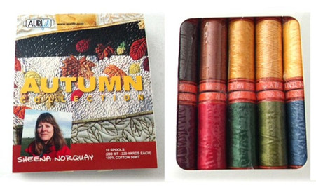 Aurifil Cotton 50 wt 10 Small Spools Sheena Norquay Autumn Thread Collection