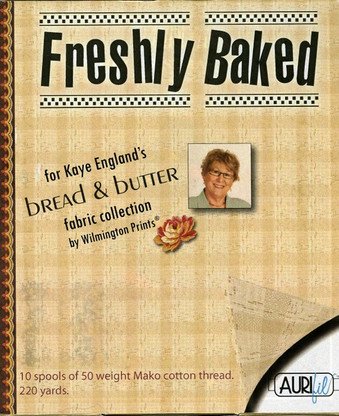 Aurifil Cotton 50 wt 10 Small Spools Kaye England Freshly Baked Thread Collection