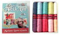 Aurifil Wool 12 wt 10 Small Spools Marianne Byrne Espirit Folk Art Thread Collection