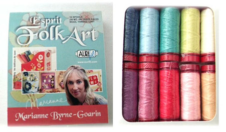 Aurifil Wool 12 wt 10 Small Spools Marianne Byrne Espirit Folk Art Thread Collection