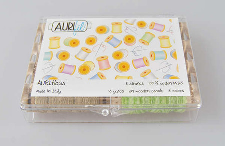 Aurifil Aurifloss 8 Small Spools Beta Kit Sample Thread Pack