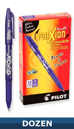 Frixion Erasable Gel Pen 12/pkg Purple 0.7mm