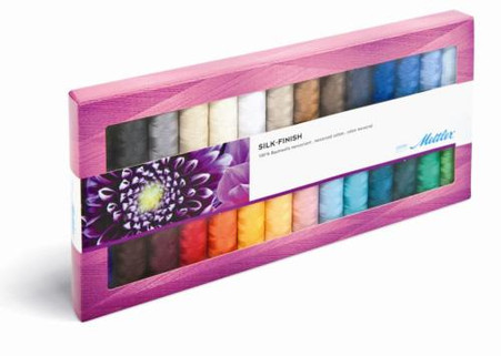 American & Efird Mettler Silk Finish Cotton Thread 28 Spool Gift Pack