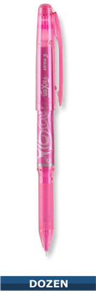 Frixion XF Erasable Gel Pen 12/pkg Pink .05mm