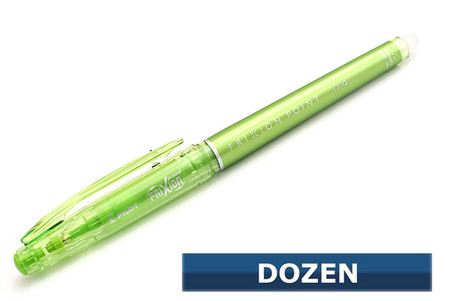 Frixion XF Erasable Gel Pen 12/pkg Green .05mm