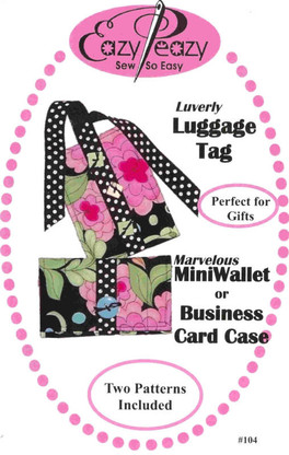 Luverly Luggage Tag, Marvelous Mini Wallet or Business Card Case