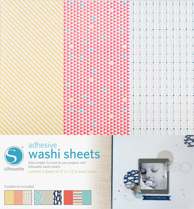 Adhesive Patterned Washi Paper