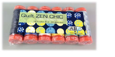 Aurifil Cotton 50 wt 6 Small Spools Brigitte Heitland Quilt Zen Chic Thread Collection