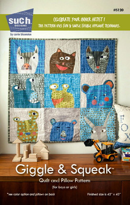 Giggle and Squeak Quilt and Pillow Pattern