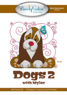 Mylar Embroidery CD Designs Dogs 2