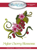Mylar Embroidery CD Designs Mylar Cherry Blossoms