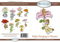Mylar Embroidery Hanging in Flowers