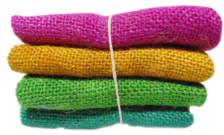 Hand Dyed Burlap Bundle Jewel