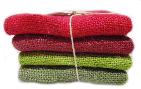 Hand Dyed Burlap Bundle Holiday