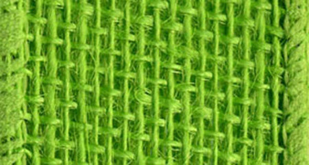 Burlap Wired Ribbon 1-1/2in x 10yd Hot Lime