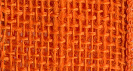 Burlap Wired Ribbon 1-1/2in x 10yd Orange