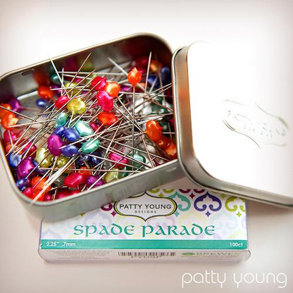 Spade Parade Designer Pins by Patty Young