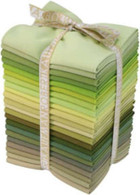 Fat Quarter Kona Cotton Solids Sweet Peas Colorway 22pcs