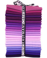 Fat Quarter Kona Solids Purple Colorways 22pcs