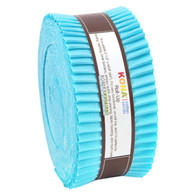 Roll Up Kona Solids Bahama Blue Color 40pcs 2-1/2in Strips