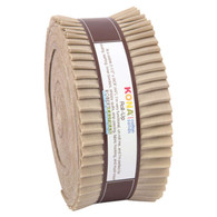 Roll Up Kona Solids Parchment Color 40pcs 2-1/2in Strips