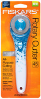 Fiskars Rotary Cutter 45mm Blue Floral Designer