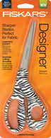 Fiskars Scissors 8in Bent Zebra