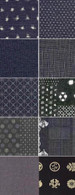 Wagara 40pc 5in Charm Pack Navy / Purples