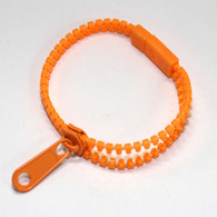 Plastic Zipper Bracelet Orange